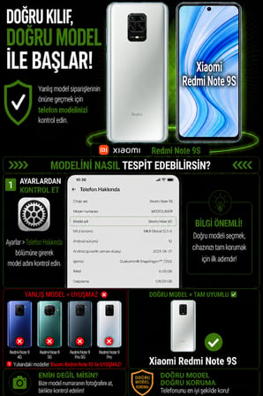 Xiaomi Redmi Note 9S Uyumlu Kılıf Sürgülü Kamera Korumalı Mat Lensi Telefon Kılıfı - Koyu Yeşil
