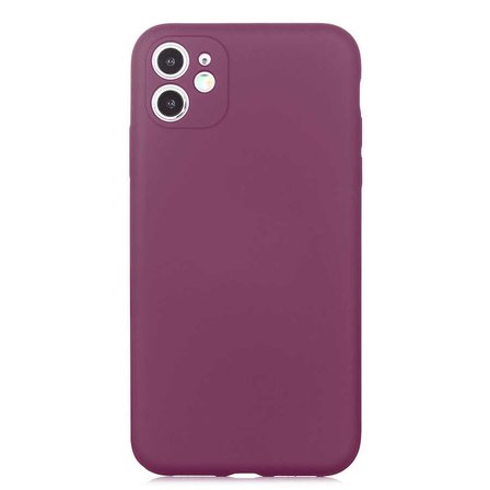 Apple iPhone 11 uyumlu Kılıf İçi Kadife Koruyucu Mara Lansman Kapak - T15965 - Mürdüm