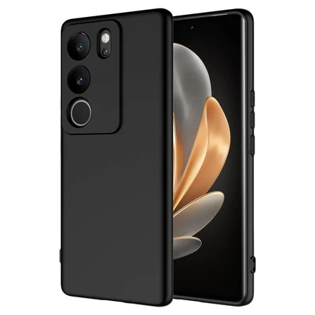 Vivo V29 5G uyumlu Kılıf İçi Kadife Koruyucu Mara Lansman Kapak - T29531 - Siyah
