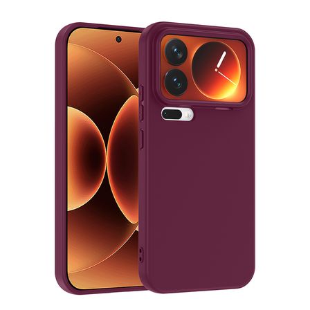 Xiaomi 17 Pro Max uyumlu Kılıf İçi Kadife Koruyucu Mara Lansman Kapak - T41996 - Koyu Mor