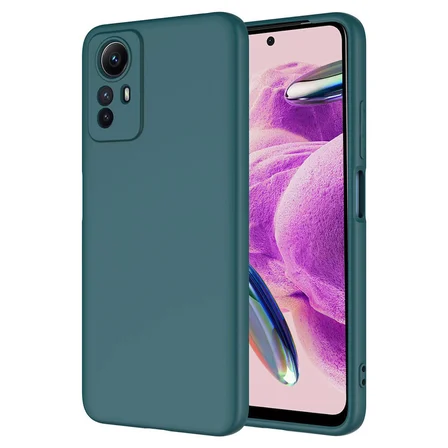 Xiaomi Redmi Note 12S uyumlu Kılıf İçi Kadife Koruyucu Mara Lansman Kapak - T29530 - Koyu Yeşil