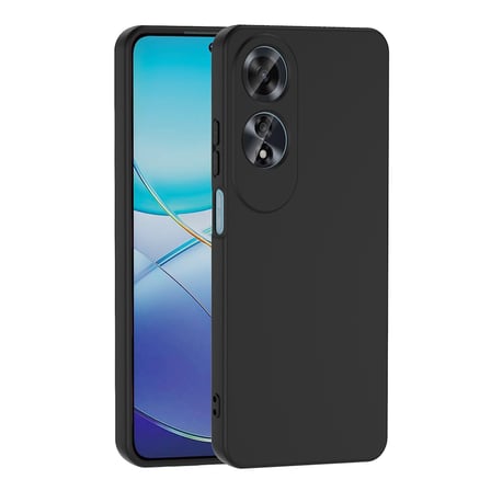 Oppo A60 uyumlu Kılıf İçi Kadife Koruyucu Mara Lansman Kapak - T34619 - Siyah