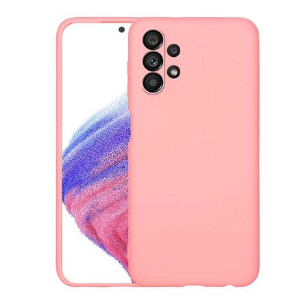 Samsung Galaxy A13 4G uyumlu Kılıf İçi Kadife Koruyucu Mara Lansman Kapak - T22401 - Pembe Açık