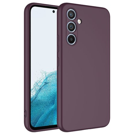 Samsung Galaxy A14 uyumlu Kılıf İçi Kadife Koruyucu Mara Lansman Kapak - T25893 - Koyu Mor