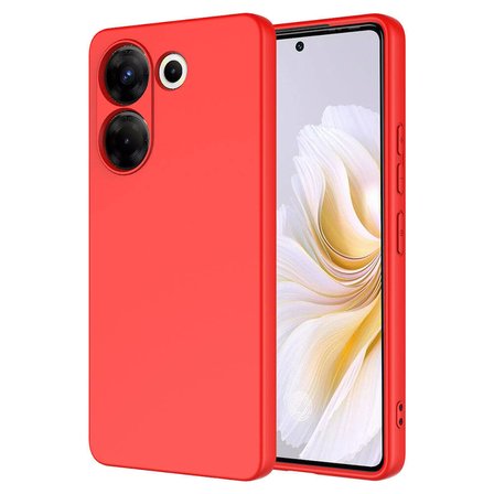Tecno Camon 20 Pro 4G uyumlu Kılıf İçi Kadife Koruyucu Mara Lansman Kapak - T29535 - Kırmızı