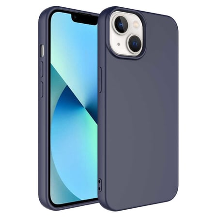 Apple iPhone 14 uyumlu Kılıf İçi Kadife Koruyucu Mara Lansman Kapak - T23837 - Lacivert
