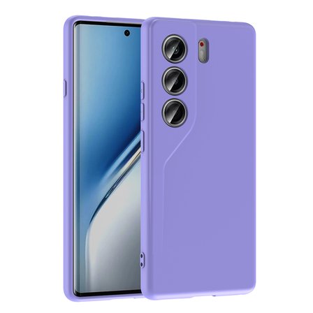 Tecno Camon 40 Pro uyumlu Kılıf İçi Kadife Koruyucu Mara Lansman Kapak - T38818 - Lila
