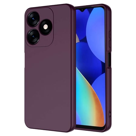 Tecno Spark 10C uyumlu Kılıf İçi Kadife Koruyucu Mara Lansman Kapak - T29533 - Koyu Mor