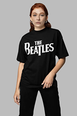 The Beatles Baskılı Unisex Oversize Müzik Grubu Tişört