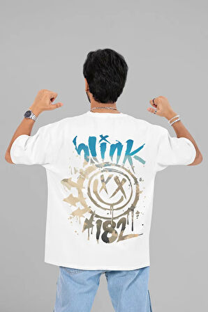 Blink-182 Baskılı Unisex Oversize Rock Metal Müzik Grubu Tişört