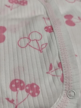 %100 Pamuklu 5 Parça Hastane Çıkışı Seti – Bebek Zıbın Takımı, Şapka, Önlük, Eldiven