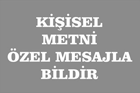 Kişiye Özel PVC Tabela Levha Reklam Yazı 30x20 cm