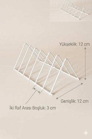 Kitap Rafı-Metal Kitap Desteği - Kitaplık- Ev Ve Ofis Dekoratif Aksesuar