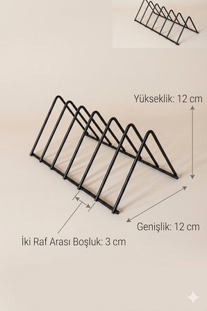 Kitap Rafı-Metal Kitap Desteği - Kitaplık- Ev Ve Ofis Dekoratif Aksesuar