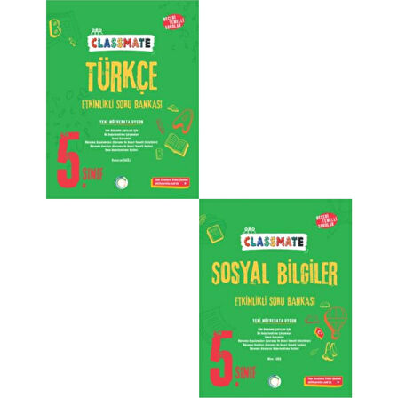 2025 Classmate 5. Sınıf Türkçe Soru Bankası - Sosyal Bilgiler Soru Bankası + Deneme