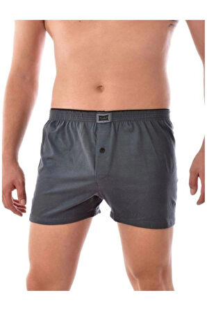 kit iç giyim Tutku 117 Tekli %100 Pamuk Penye Erkek Boxer