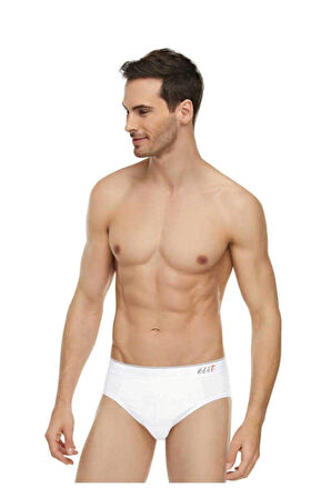 kit iç giyim Tutku Elit 1351 6'lı İncebel Kemerli Erkek Slip -Külot