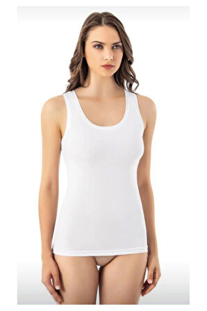 kit iç giyim KOTA 6003 Tekli Modal - Pamuk Kalın Askılı Kadın Atlet