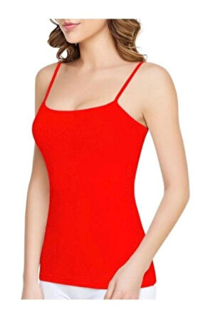 Tutku 135 5'li RİBANA %100 Pamuk Penye İnce Askılı Kadın Atlet