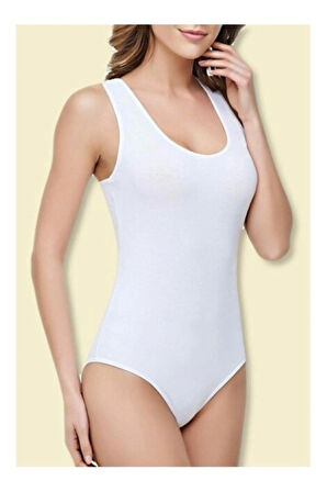 Tutku Tekli Kalın Askılı Çıtçıtlı (Kancalı) Kadın Body - Atlet