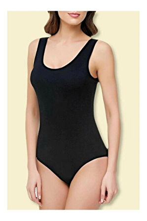 Tutku 3'lü Kalın Askılı Çıtçıtlı (Kancalı) Kadın Body - Atlet