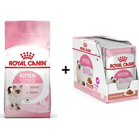 Kitten Gravy Pouch Yavru Kedi Yaş Maması 12 Adet x 85 gr