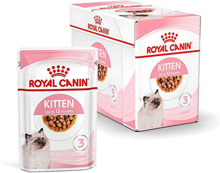 Royal Canin Kitten Jelly Pouch Yavru Kedi Yaş Maması 12 x 85 Gr