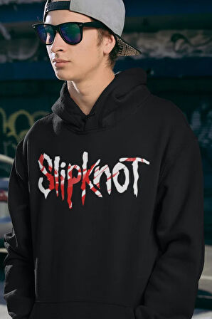 Slipknot Yazılı Unisex Oversize Rock Metal Hoodie