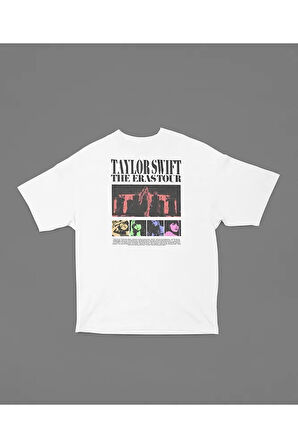 Taylor Swift The Eras Tour Albüm Baskılı Unisex Tişört, Oversize Taylor Tişört