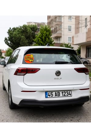 Koç stüdyo Acemi Sürücü Oto sticker 15x15 cm