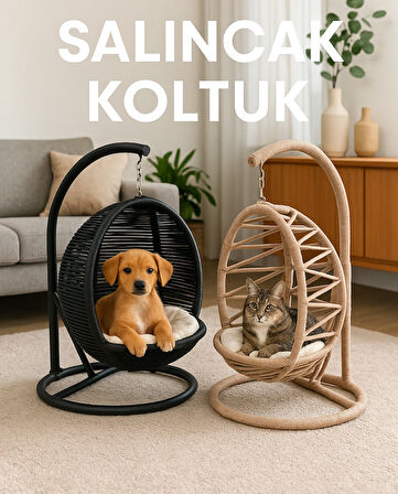 Kedi Salıncağı & Kedi Yatağı & Cat Swing 45x45x70cm (Sabitlenebilir)