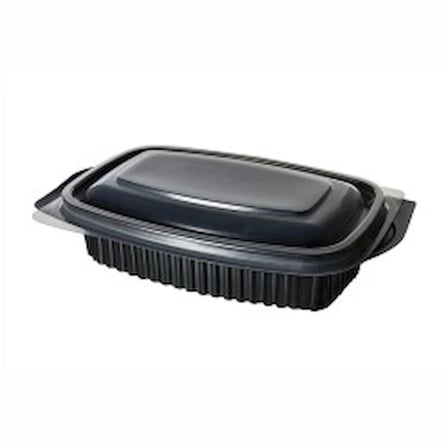 Şeylişeyler – Bölmesiz Kapaklı Siyah Yemek Kabı – Sıcağa Dayanıklı – 750 cc 100 Adet