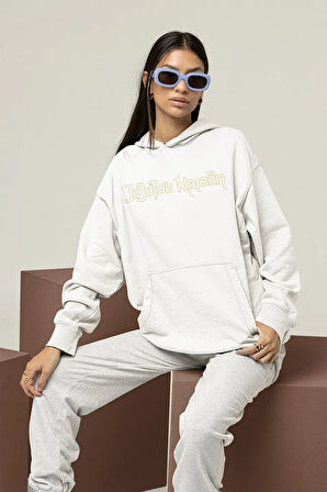 Jujutsu Kaisen Yazılı Unisex Oversize Anime Hoodie
