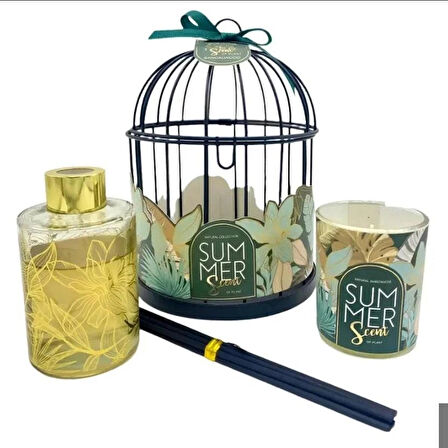 kafesli  kokulu  mumlu oda kokusu set 3 lü sandal ağacı kokulu