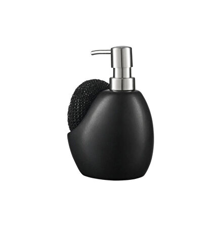 Sıvı Sabunluk Siyah Süngerlik Bölmeli 460ml Sabunluk