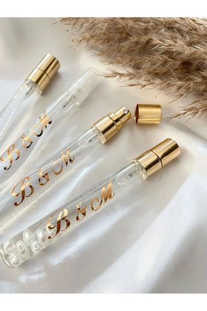 Kişiye Özel Cam Tüp Kolonya Şişesi Nikah&söz Hediyeliği 25 Adet