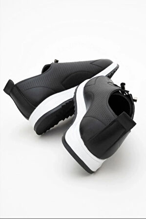 Günlük Esnek Spor Delikli Rahat Lastik Bağcıklı Memory Tabanlı Yürüyüş Spor Ayakkabısı