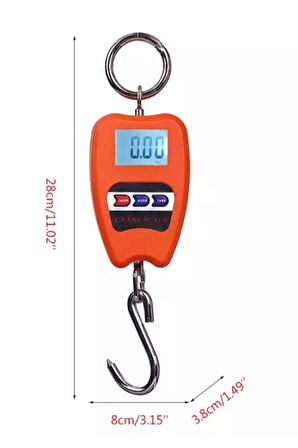 200 Kg Vinç Tipi Kancalı Terazi - Ağır Yükler İçin Hassas Ölçüm