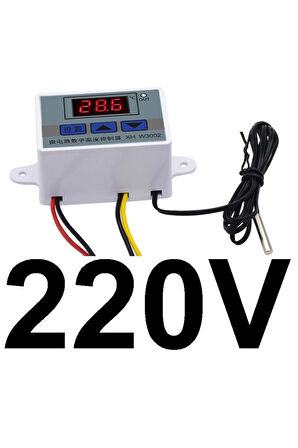 W3002-220V 10A Dijital Termostat Kuluçka Makinalarına Uygun Hassas