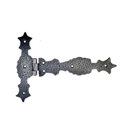 Antika Tarz Dekoratif Pirinç Kuyruklu Zambak Menteşe - 175X248 Mm, Oksit