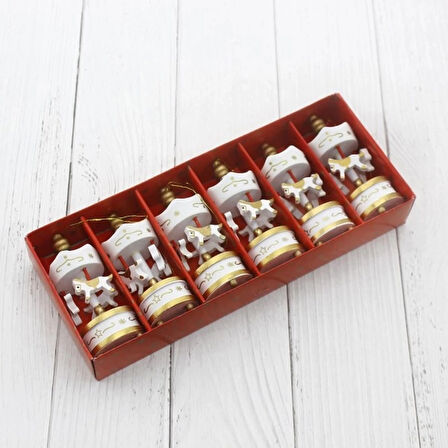 Dekoratif 6&039Lı Beyaz Mini Atlı Karınca