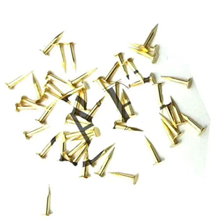 Klips, Menteşe, Ayağı Çivisi 7Mm Çelik - Sarı 10Gr