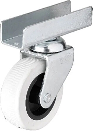 323 - 50X20 Mm Gri Uzun U Tablalı Teker 4 Adet