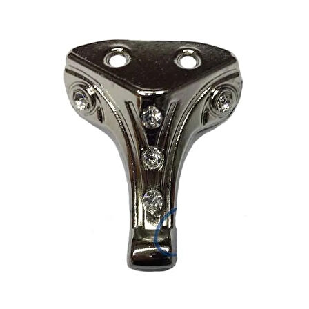 Taşlı Ahşap, Mdf, Sunta Sandık Ayağı, Kutu Ayak 3,5 Cm - Nikel