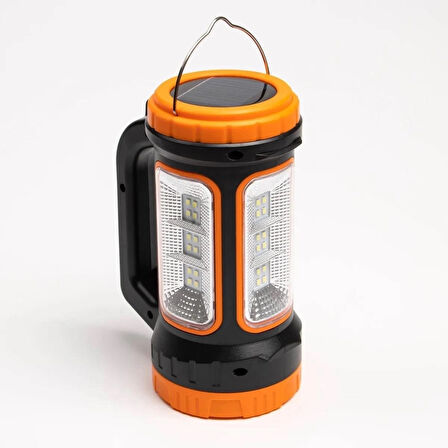 Ka-779 3W+15W Uzun Menzilli Solar Güneş Panelli Güçlü Ledli Şarjlı Fener