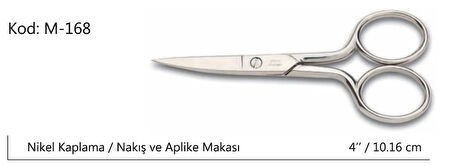 Europe Kalın Nakış Makası Süper Kalite No:4 10,16 Cm