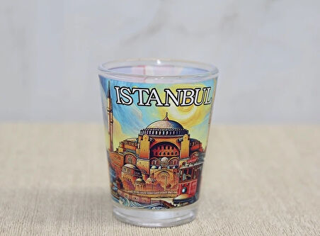 İstanbul Temalı Cam Shot Bardak Alk4356