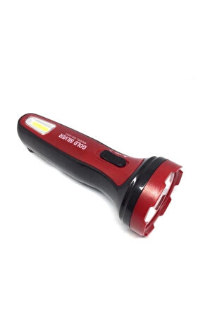 Gold Sılver Gs-4531 3 Watt+1 Watt Cob Led'Li Şarjlı El Feneri