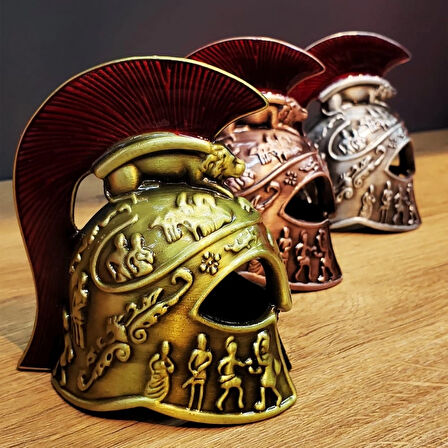 Metal Dekoratif Şövalye Miğferi