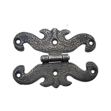 Antika Tarz Dekoratif Pirinç Menteşe - 63X45 Mm, Oksit